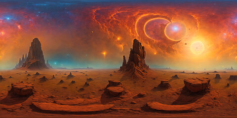 HDRI Alien World Equirectangular Panorama 9