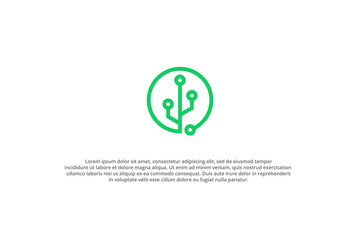 Minimalist tech logo for a startup tree