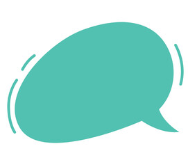 a unique style speech bubble