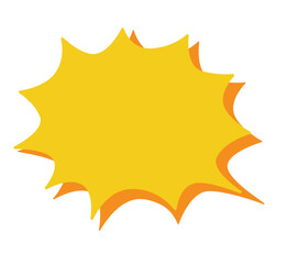 a unique style speech bubble