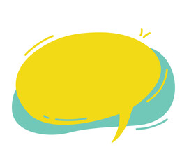 a unique style speech bubble