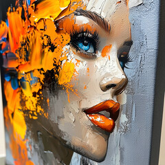 Street art woman