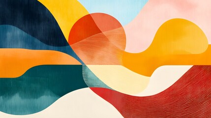 Calming Rhythms illustrated with smooth, abstract shapes that evoke feelings of calmness and balance