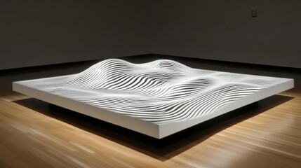 Dynamic light patterns formed by flashlight movement in a dark setting, showcasing captivating trails and colors. This experimental photograph embodies creativity and technological advancement for