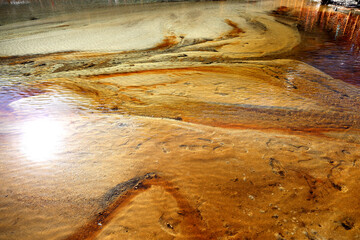 Perfect autumn and snowy mountains in Bipenggou, Sichuan, China