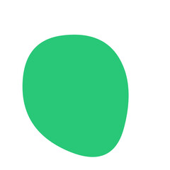 green sphere isolated on white