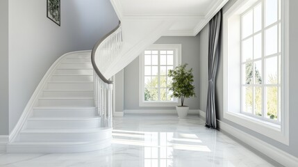 Elegant Home Interior with Clean Lines and Natural Light