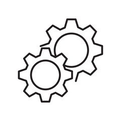 setting Icon vector illustration. Cog settings sign or Gear Sign icon