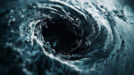 Dynamic Water Vortex Swirl in Motion