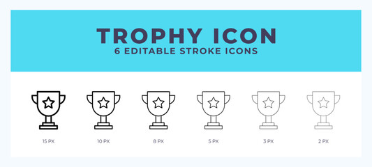 Trophy line icon. High quality icon symbol for web design. App