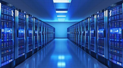 Fototapeta premium Data Center Server Racks