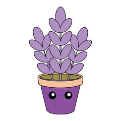 Elegant minimalist potted lavender plant icon, perfect for eco-friendly and wellness designs. Ideal for creating soothing and modern floral artwork for home decor and branding.