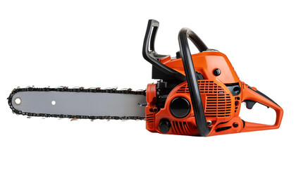 Chainsaw, white isolate background transparent background