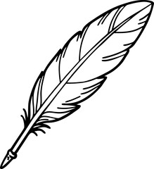 Obraz premium Elegant Feather Illustration for Creative Design and Decoration Projects