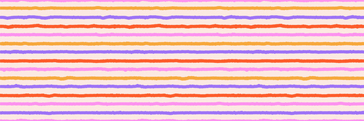 Abstract seamless pattern, colorful hand drawn textural line, stripe. Trendy vector design, simple and playful doodle wallpaper print