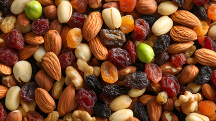 Handful of mixed nuts and dried fruits
