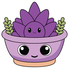 Elegant minimalist potted lavender plant icon, perfect for eco-friendly and wellness designs. Ideal for creating soothing and modern floral artwork for home decor and branding.