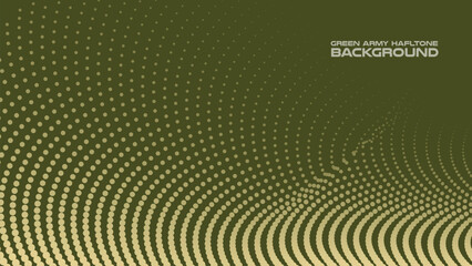 Green army halftone abstract background for backdrop or presentation