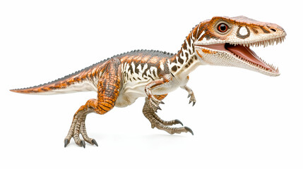 Fototapeta premium Dinosaur with open mouth, prehistoric, reptile, extinct, animal, wildlife