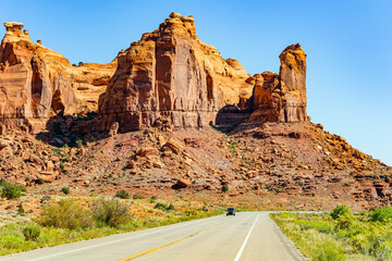 The asphalt road