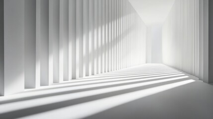 Obraz premium Bright Isolated Space with Clean Lines and Shadows