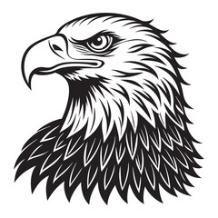 Stunning Bald Eagle Silhouette Vector Design