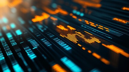 High Contrast Business Technology with Bright Elements