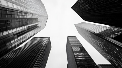 Fototapeta premium Modern Architecture with Clean Lines and High Contrast