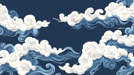 A blue sky with white clouds