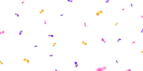confetti background Stunning colors that zigzag down for the celebration. Festive decoration vector illustration