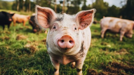 Animal husbandry practices on a sustainable farm, showcasing free-range and eco-friendly methods.