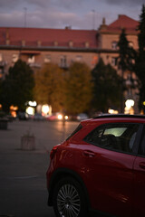 evening city light of lanterns