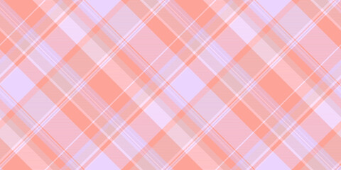 Scratch background tartan texture, track plaid seamless fabric. Image pattern vector textile check in light and red colors.
