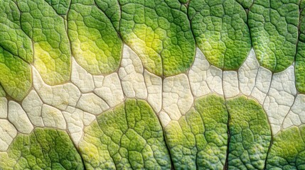 Obraz premium Chameleon Skin. Close-up of Four-horned Chameleon Skin Background, Chamaeleo quadricornis