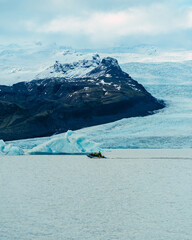 Fjalls&aacute;rl&oacute;n glacier during winter, Iceland