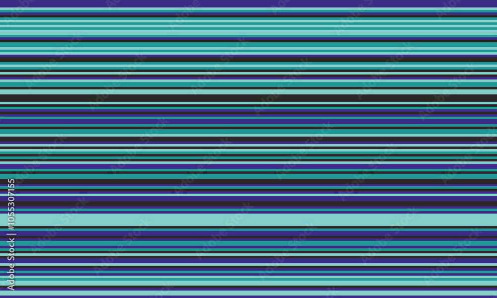 Poster geometric stripes seamless vector pattern with horizontal lines in varied colours, creating an abstr