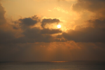 Sunrise on the Pacific Ocean in Taiwan