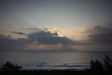 Sunrise on the Pacific Ocean in Taiwan