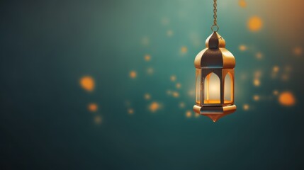 Obraz premium Golden Ramadan Lantern