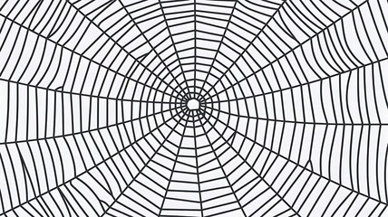 Obraz premium Seamless spider web. Connected black lines on white background