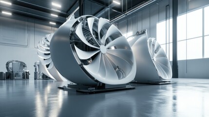 Low-wind speed turbine manufacturing, ideal for renewable energy in low-power environments.