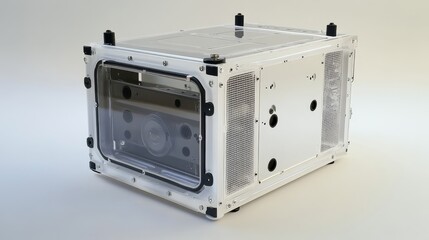 Obraz premium Lightweight hydrogen generator, designed for mobile applications, providing on-demand energy supply