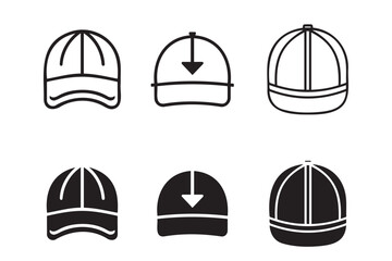 Fototapeta premium cap icon on white background