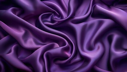 Obraz premium Purple Silk Fabric Draped and Folded