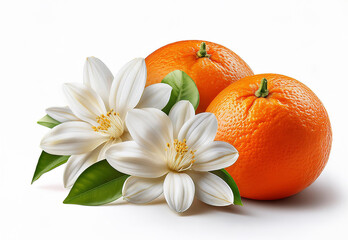 Orange Tree Blossom, orange flowers isolated on white background,  perfume flower, perfume flower oils, perfume essential flowers, perfume essential oils