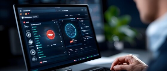Futuristic AI Driven Network Security Dashboard with Real Time Encrypted Channel Monitoring and Threat Detection Analytics