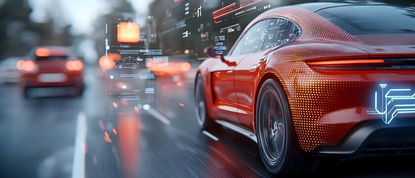 Futuristic interface showcasing the real time monitoring and analysis of encrypted network traffic