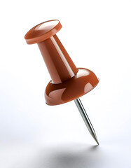 push pins floating or flying isolated white background