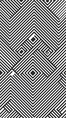 Abstract geometric line and square seamless pattern. Vector illustration for modern design. Black, white color.