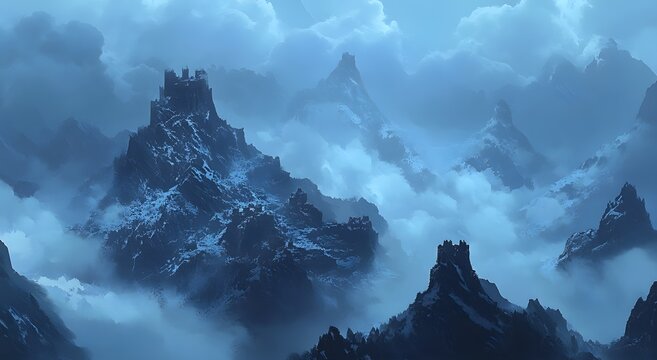 oggy mountainous landscape